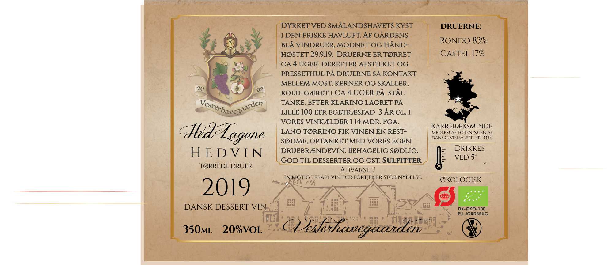 HEDVIN (PORTVIN) 2019, 350ml, 20% fadlagret