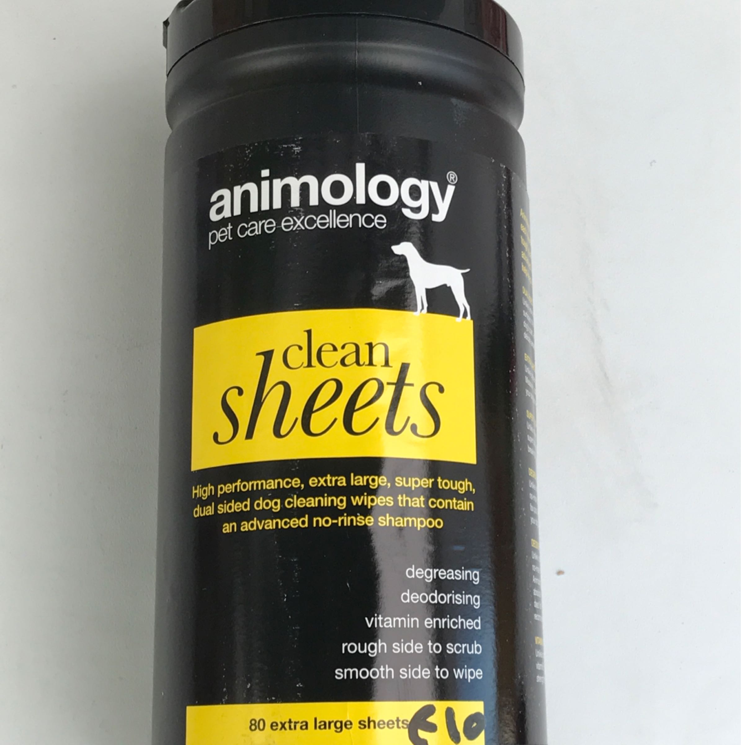 Animology dry shampoo wipes
