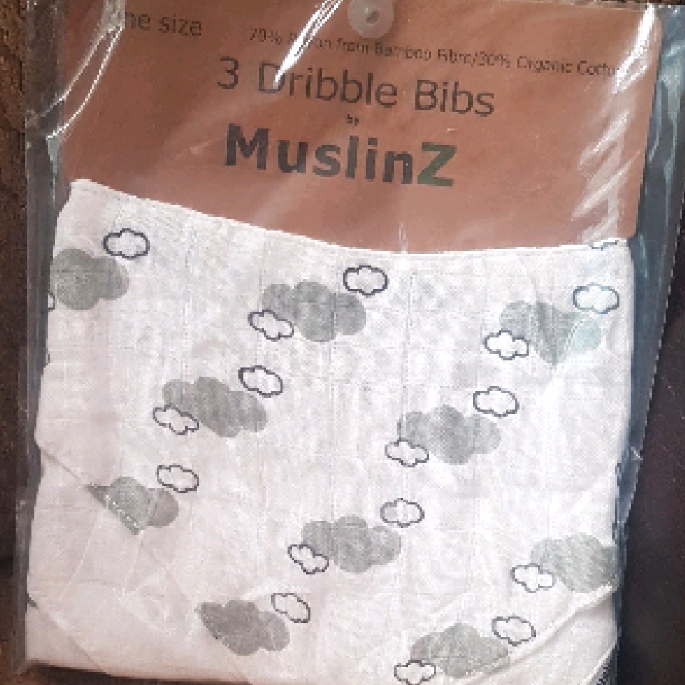 muslin dribble bibs