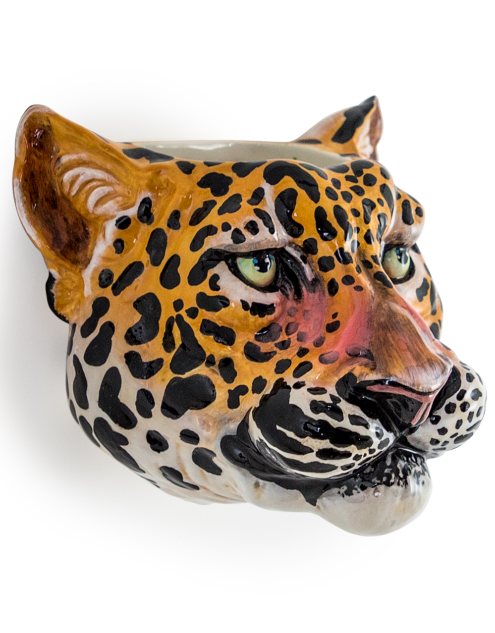 Ceramic Leopard Head Wall Vase  SD16