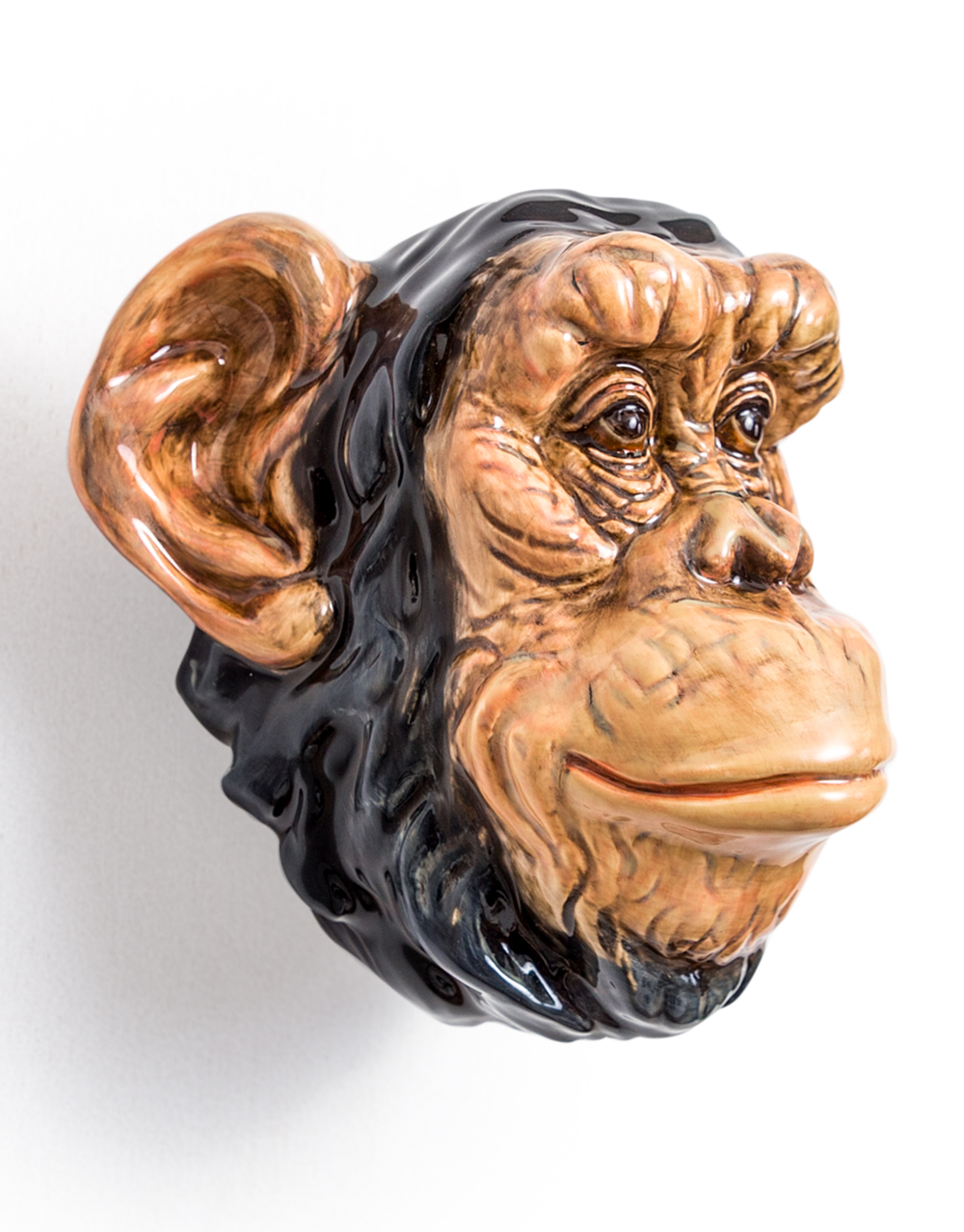 Ceramic Chimpanzee Wall vase