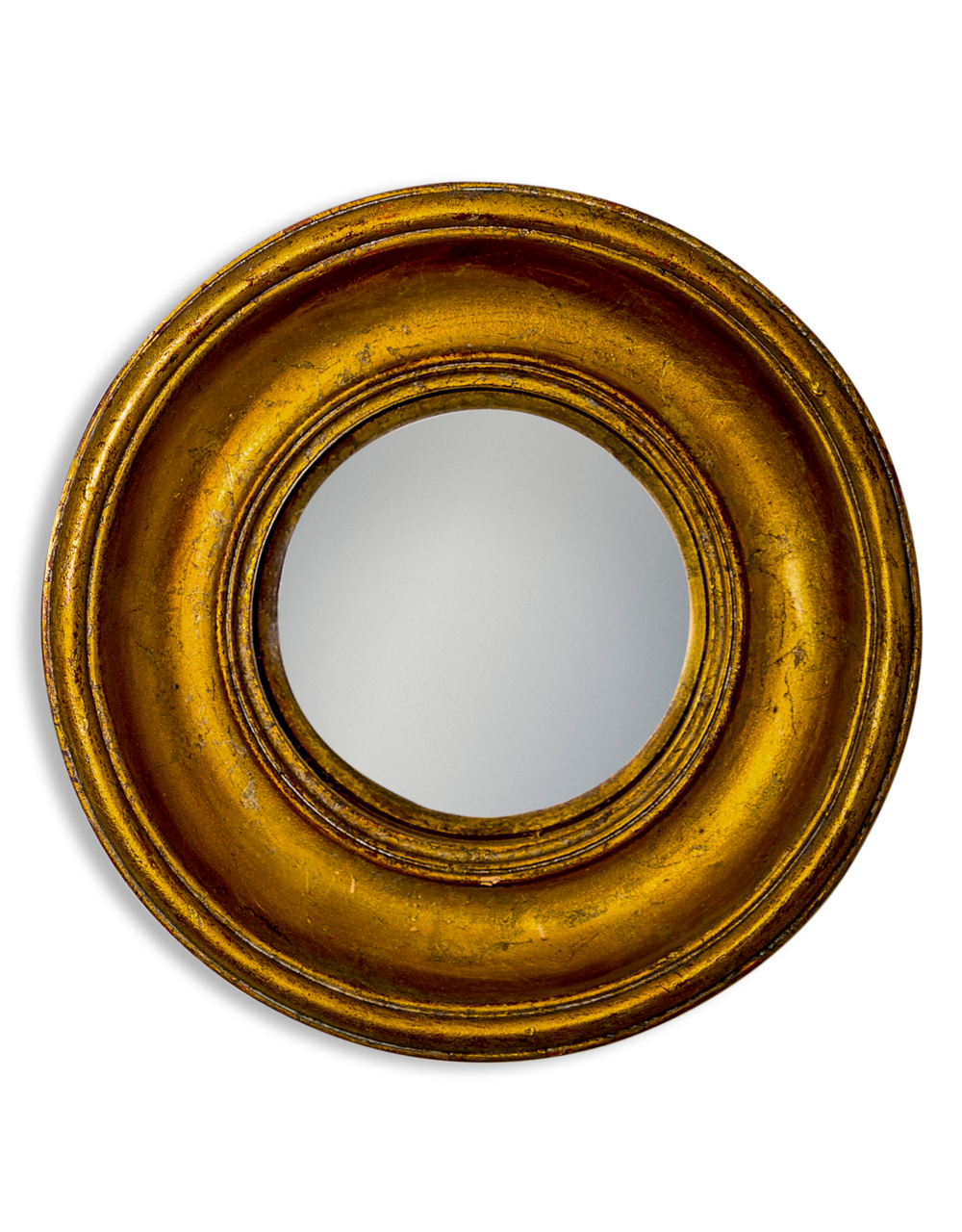 Gold Deep Framed Small Convex Mirror