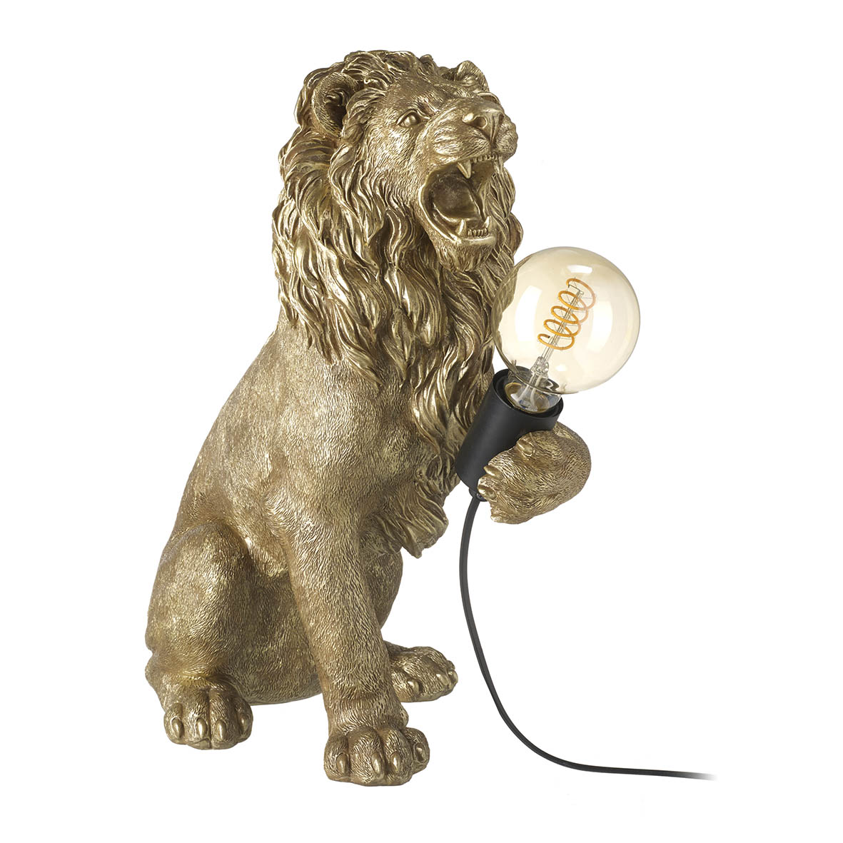  Lion Table Lamp Gold