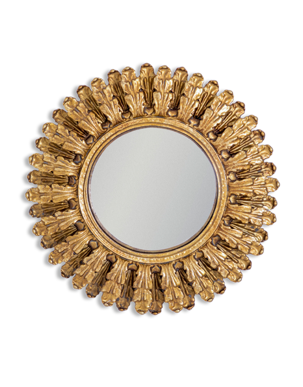 Ornate Gold Convex Mirror