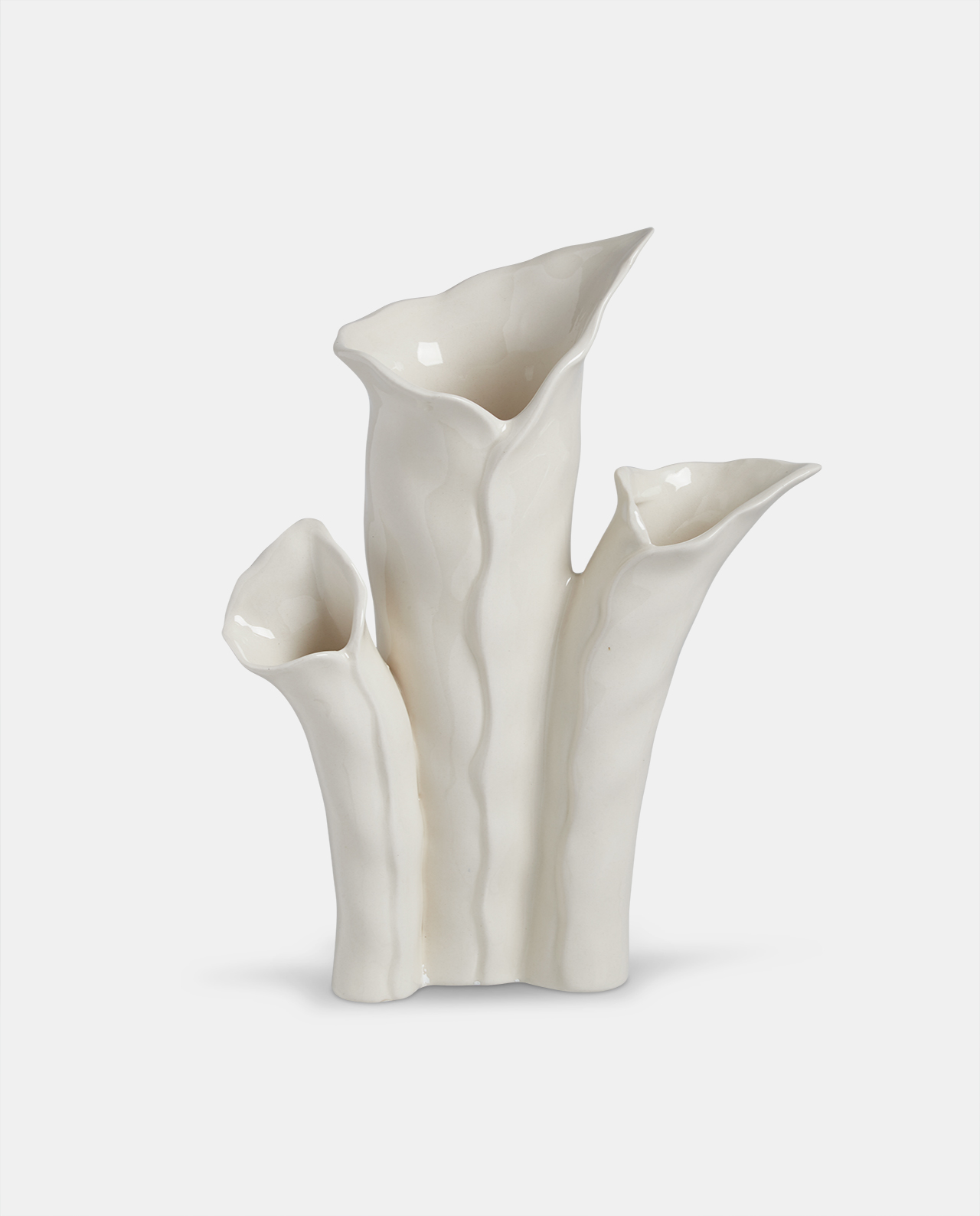 White Ceramic Lily vase