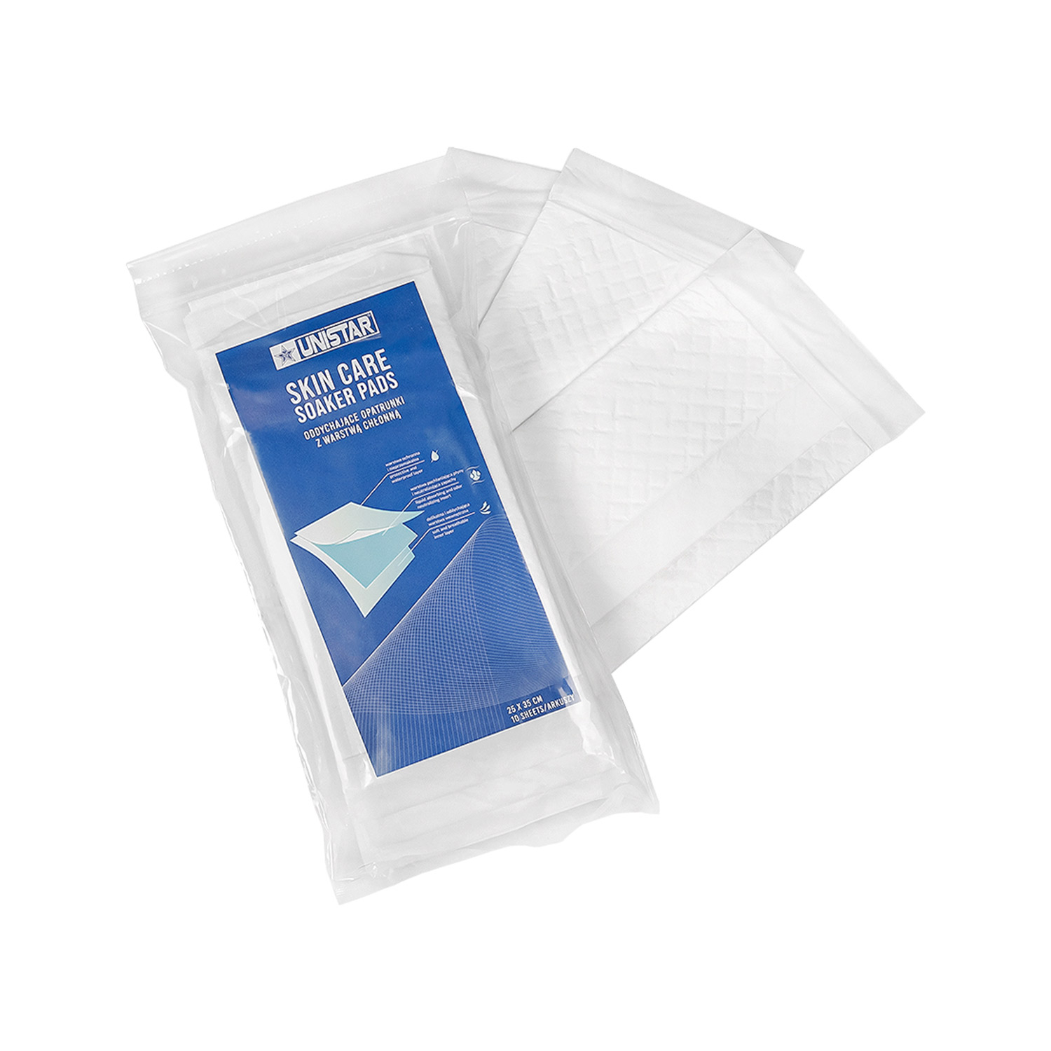 Skin Care Soaker Pads 25x35cm 10Stck