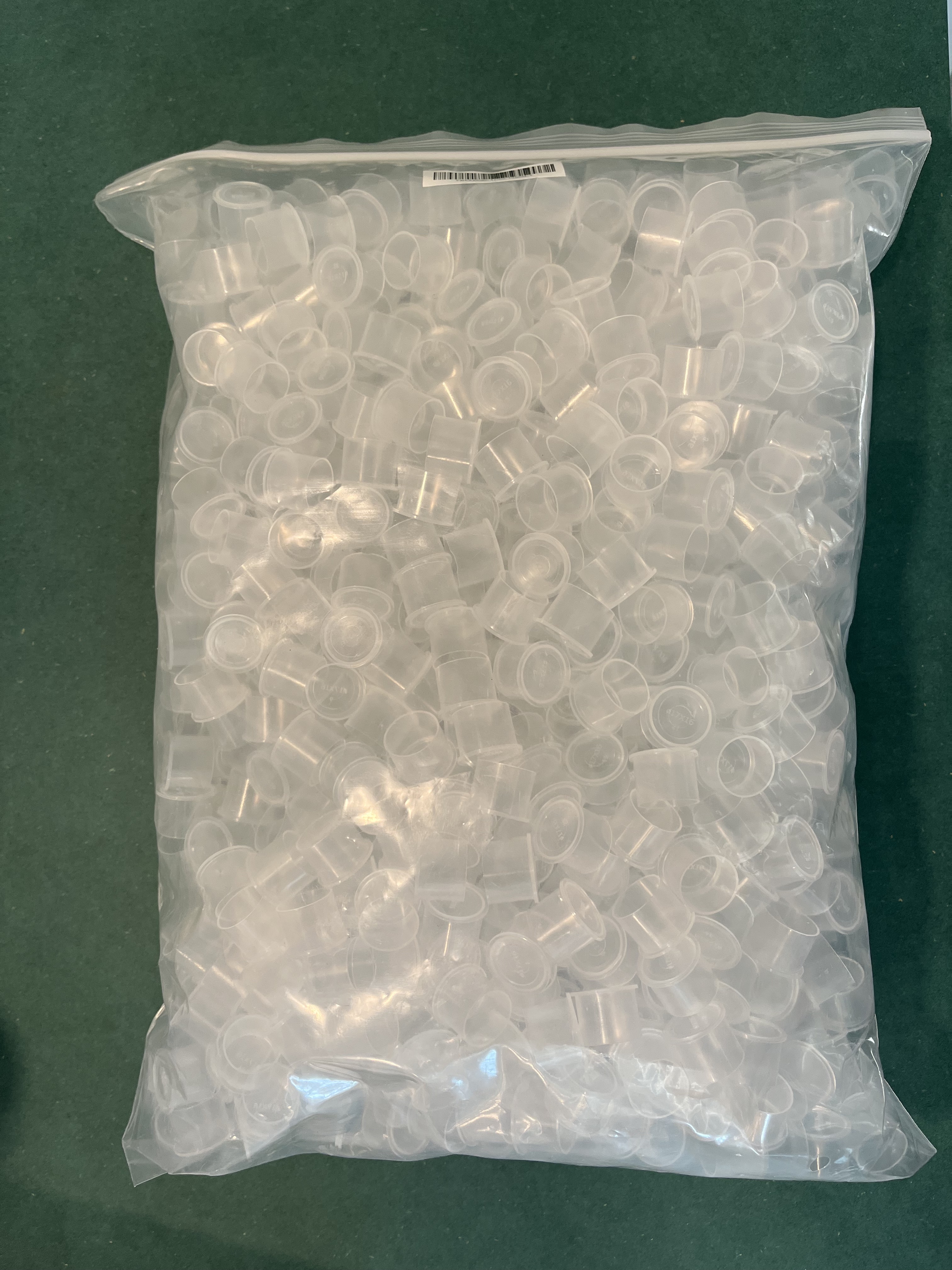 Farbkappen Plastik 17mm (1000 Stück)